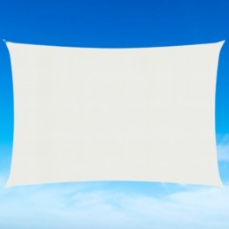 Vidaxl saulės burė 160 g m2 balta 2 5x4 m hdpe