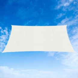 Vidaxl saulės burė 160 g m2 balta 2 5x4 m hdpe