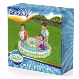 Pripučiamas irklavimo baseinas, vaikiškas baseinas, baseino komplektas, apskritimas kamuolys, bestway, 2 m
