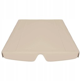 Vidaxl stogas sodo sūpynėms, smėlio spalvos, 188 168x110 145 cm