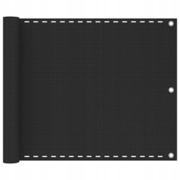 Vidaxl HDPE balkono ekranas 75x500 cm antracitas