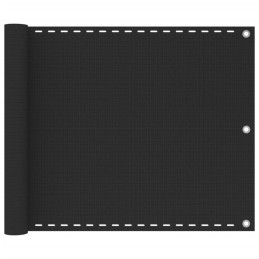 Vidaxl HDPE balkono ekranas 75x500 cm antracitas