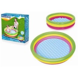 Pripučiamas vaivorykštinis baseinas 102x25cm