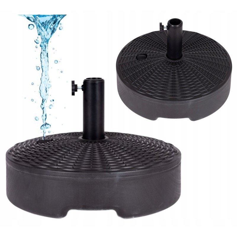 Umbrella base, garden umbrella stand, water load 22l