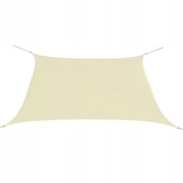 Vidaxl sodo burė oxford audinio kvadratas 2x2 m smėlio spalvos