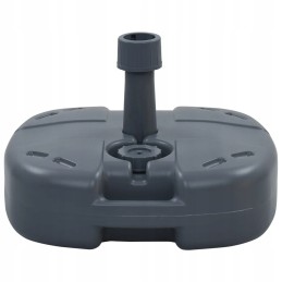 Vidaxl skėčio pagrindas pilkas vanduo, užpildytas smėliu