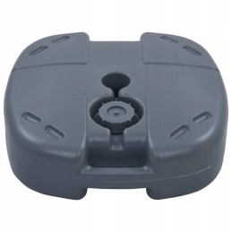 Vidaxl skėčio pagrindas pilkas vanduo, užpildytas smėliu