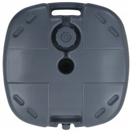 Vidaxl skėčio pagrindas pilkas vanduo, užpildytas smėliu