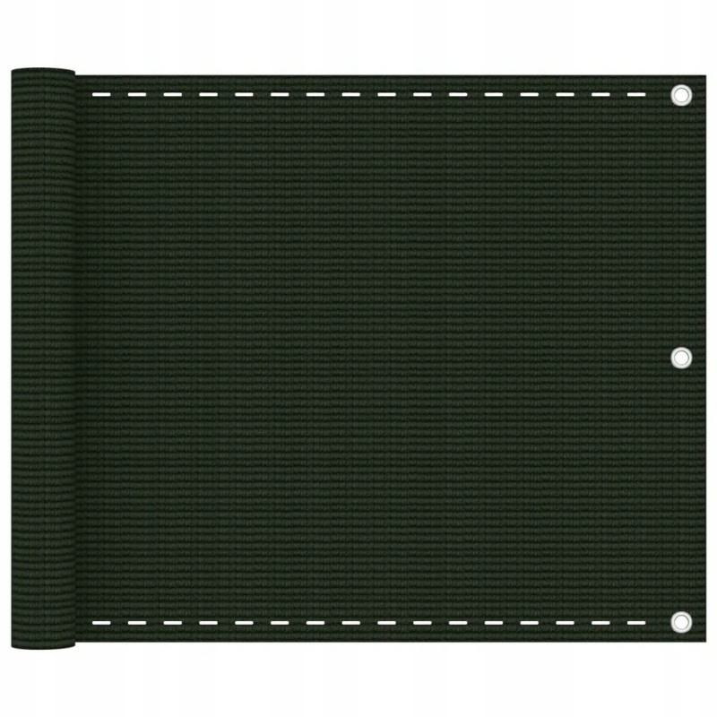 Balkono ekranas tamsiai žalias 75x600 cm HDPE