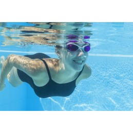 Plaukimo akiniai rožiniai akiniai bestway 21051