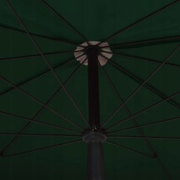 Sodo skėtis ant stulpo, 200x130 cm, žalias