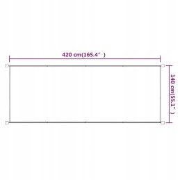 Oxford balkono širma 140x420cm - spalva: taupe