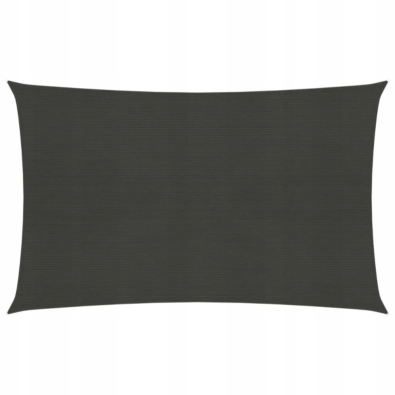 HDPE šešėlinė burė, 2,5x4,5m, antracitinė