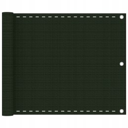 Vidaxl balkono ekranas tamsiai žalias 75x400 cm hdpe