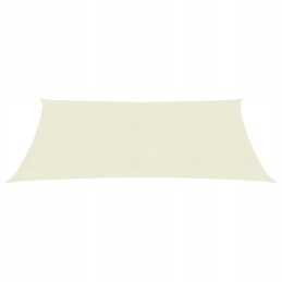 Vidaxl saulės burė 160 g m2 kreminė 2 5x3 m hdpe
