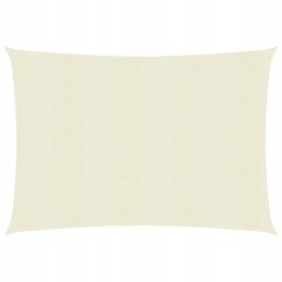 Vidaxl saulės burė 160 g m2 kreminė 2 5x3 m hdpe