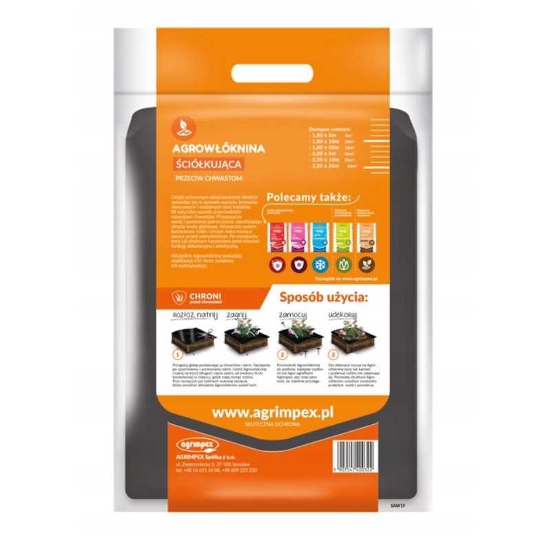 Growwoven mulčiavimas nuo piktžolių 1 60x10 gr 50 juoda