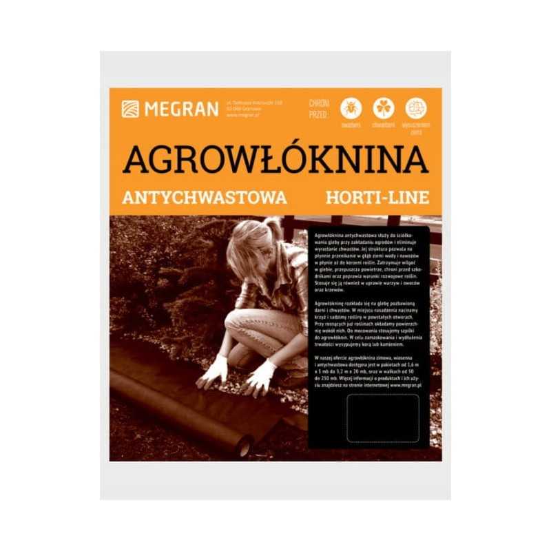 Horti-line nuo piktžolių agrotekstilė – juoda – 1,6 x 10 m