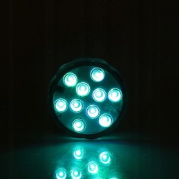 10 LED krāsains RGB lampas peldbaseina apgaismojums