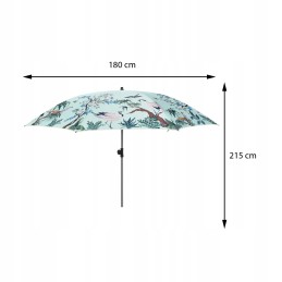 Mėlynos spalvos povo spalvos reguliuojamas sodo skėtis