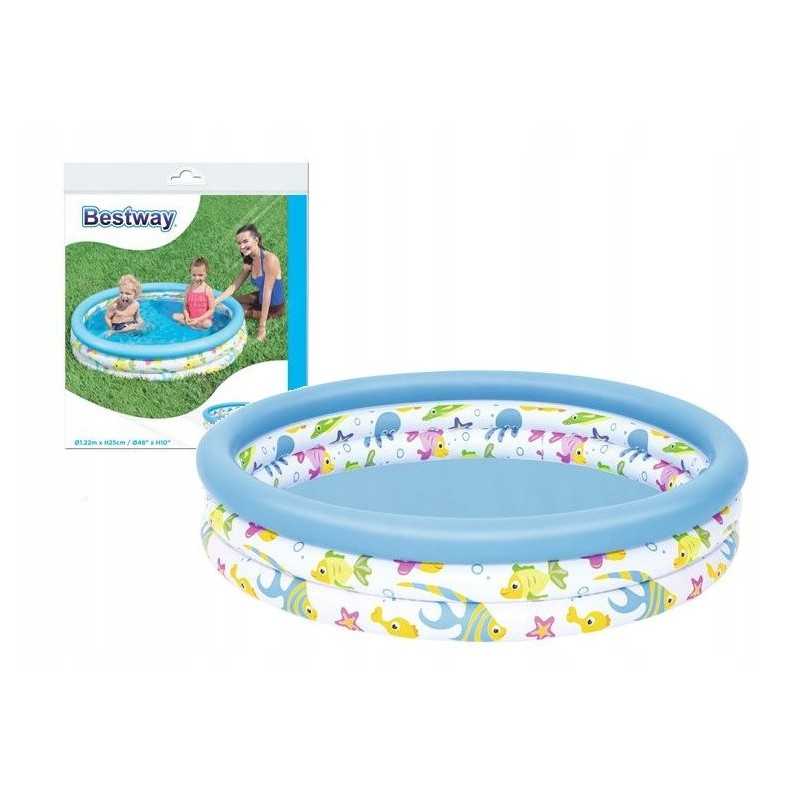 Bestway apvalus pripučiamas baseinas 122 x 122 cm