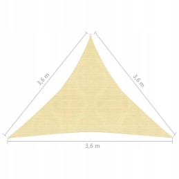 HDPE trikampė sodo burė 3 6x3 6x3 6