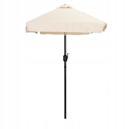 Stačiakampis didelis nuožulnus sodo skėtis su smėlio spalvos švaistikliu, 200 x 140 cm