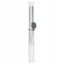 Umbrella base, in-ground, for 40-50 mm posts, silver