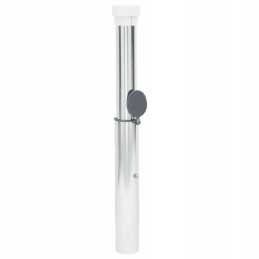 Umbrella base, in-ground, for 40-50 mm posts, silver