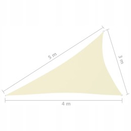 Apsauginė burė oxford pu kremas 3x4x5m