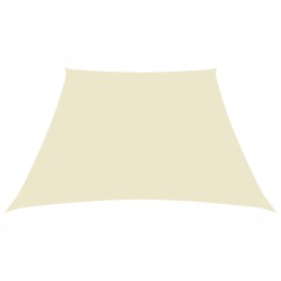 Vidaxl sodo burė oxford audinio trapecija 2 4x3 m kreminė