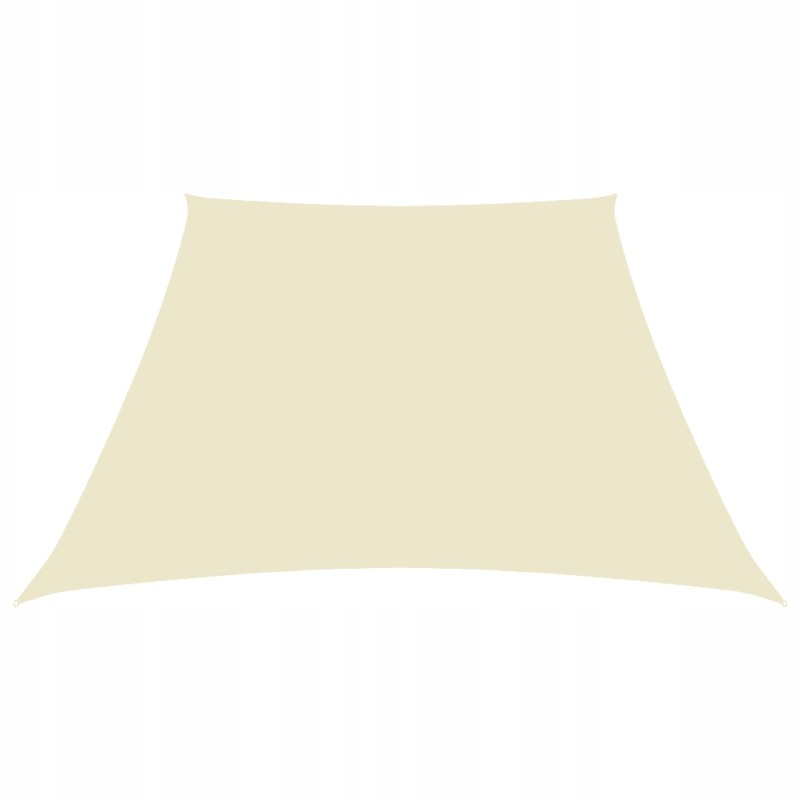 Vidaxl sodo burė oxford audinio trapecija 2 4x3 m kreminė