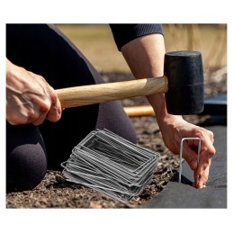 Plieniniai kaiščiai agrotekstilės tvirtinimui agrotekstilė tinkliniai kaiščiai inkarai