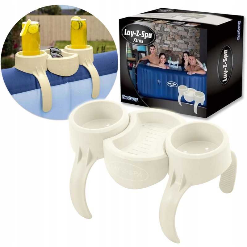 Polka Lay gėrimų laikiklis su SPA baseino sūkurinei voniai bestway 27 x 23 x 14 cm