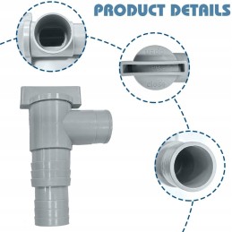 Baseino vožtuvas, čiaupas su 32 mm žarnos jungtimi, 2 dalių jungčių komplektas