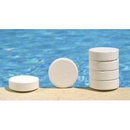 0 5kg chloro tablečių rinkinys baseinams, dozatorius 20g
