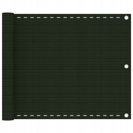 Balkono ekranas tamsiai žalias 75x600 cm HDPE