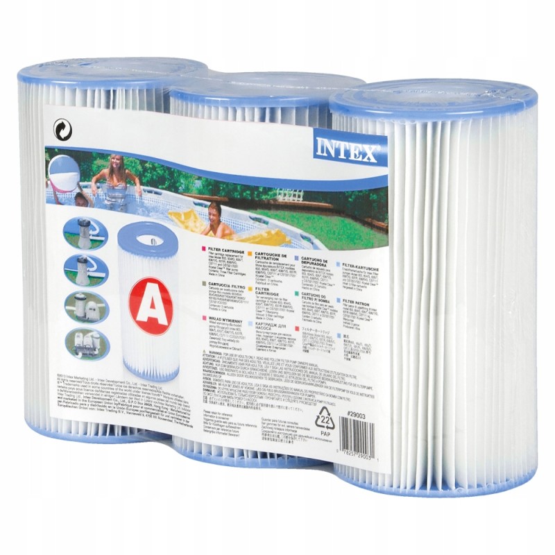 Filtro įdėklas intex 29003 siurbliui 3 vnt