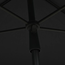 Vidaxl sodo skėtis ant stulpo 210x140 cm antracito