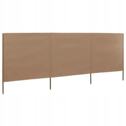 Tuuleekraan 3 paneeliga 400x80 cm puitpostidega, värvus: taupe