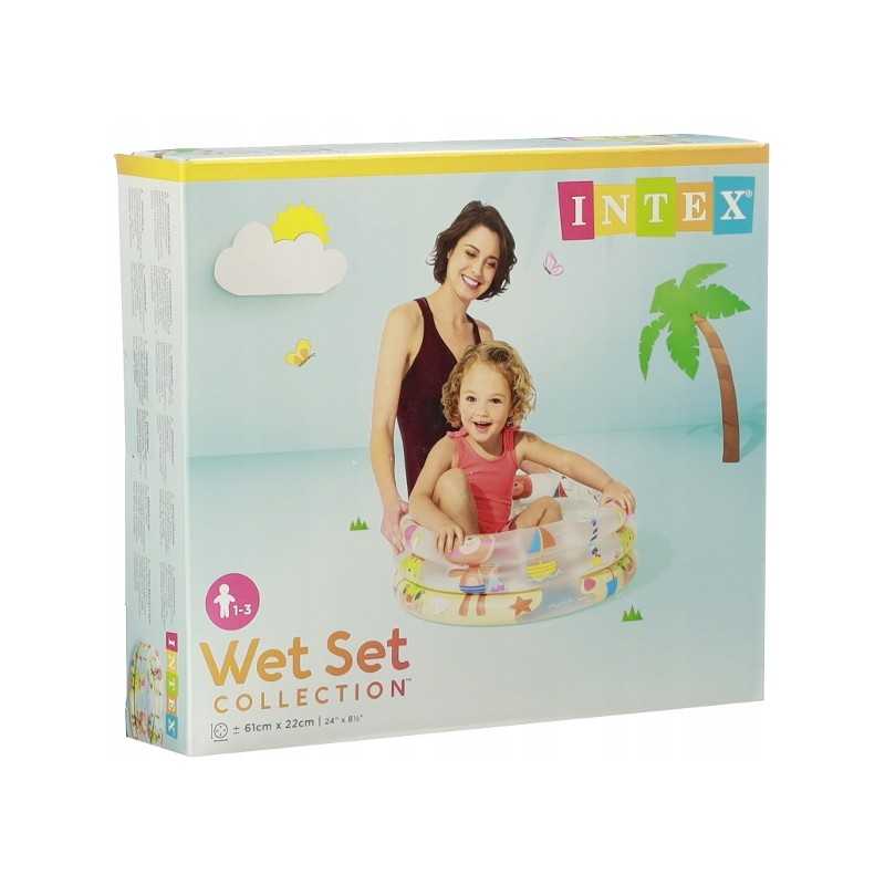 Intex apvalus pripučiamas meškiukų baseinas mažyliams