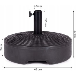 Garden umbrella base weight filled with water 22l stand