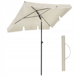 Sodo skėtis 200 x 125 cm smėlio spalvos