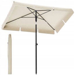 Sodo skėtis 200 x 125 cm smėlio spalvos