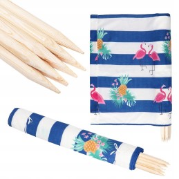 Beach screen for the beach 6 meters stripes flamingos pineapples