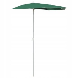 Vidaxl poolringikujuline aia vihmavari vardal 180x90 cm roheline