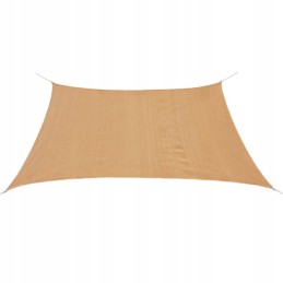 Vidaxl hdpe sodo burė kvadratinė 2x2 m smėlio spalvos