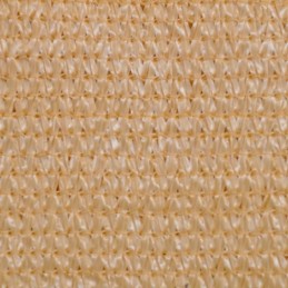 Vidaxl hdpe sodo burė kvadratinė 2x2 m smėlio spalvos