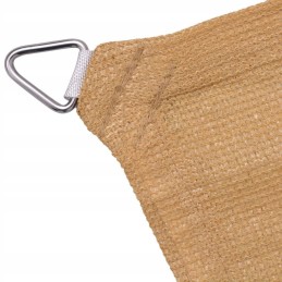 Vidaxl garden sail hdpe square 2x2 m beige