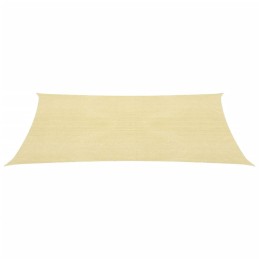 Vidaxl hdpe sodo burė kvadratinė 2x2 m smėlio spalvos